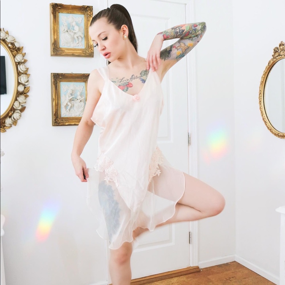 Vintage Ballerina Circa 2000 Pastel Pink Gown